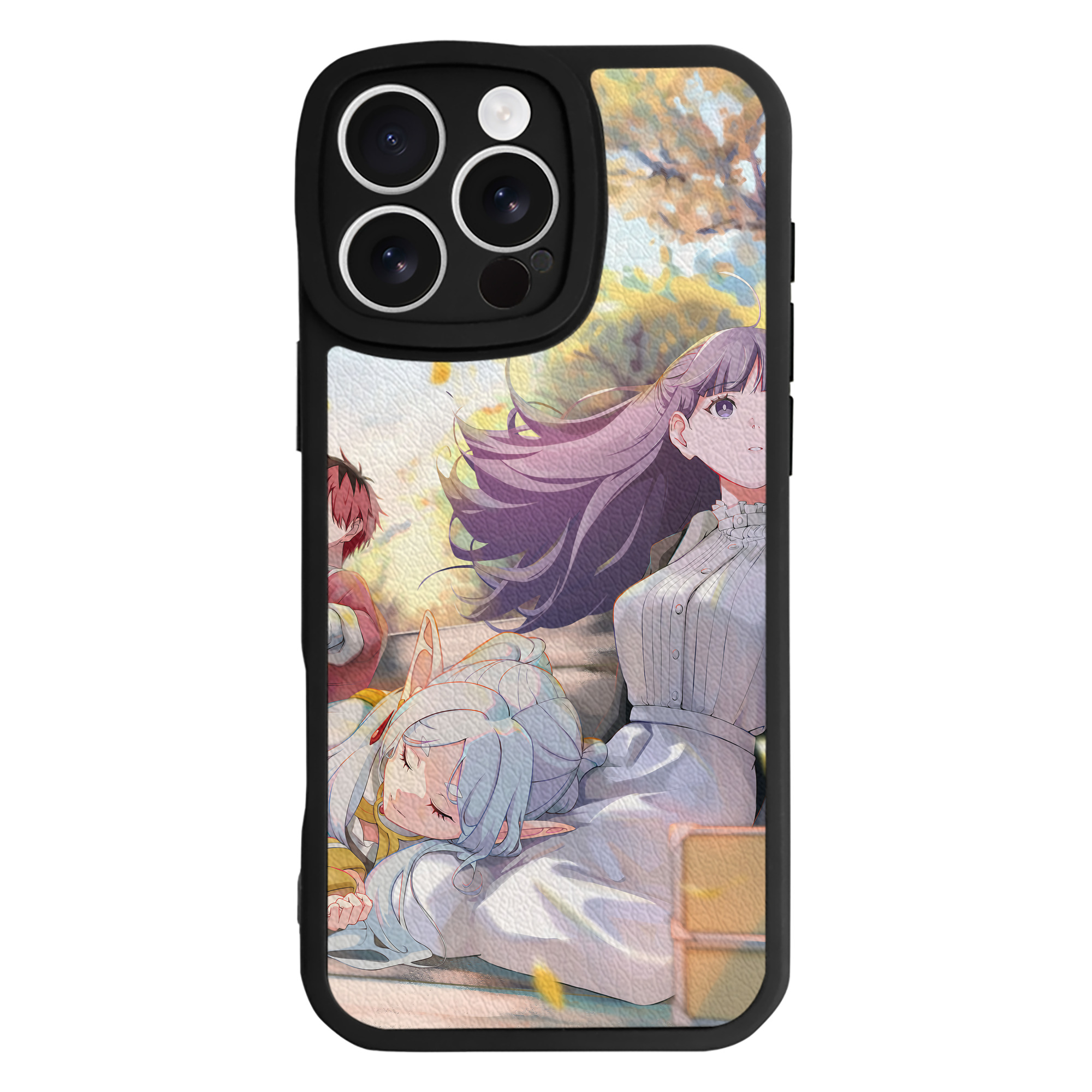 （画像用） 葬送のフリーレン Frieren 【iPhone 16シリーズ対応】シリコンスマホケース（レザー調） 材質：シリコン